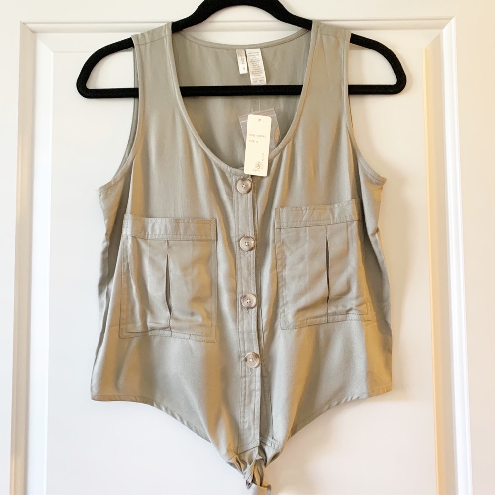 NWT - khaki tank- Size S